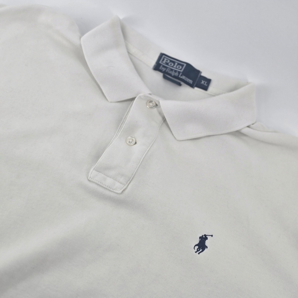 Polo by Ralph Lauren White Polo with Navy Pony